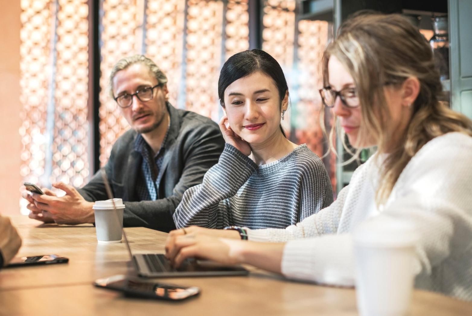 Team collaboration on financial analysis